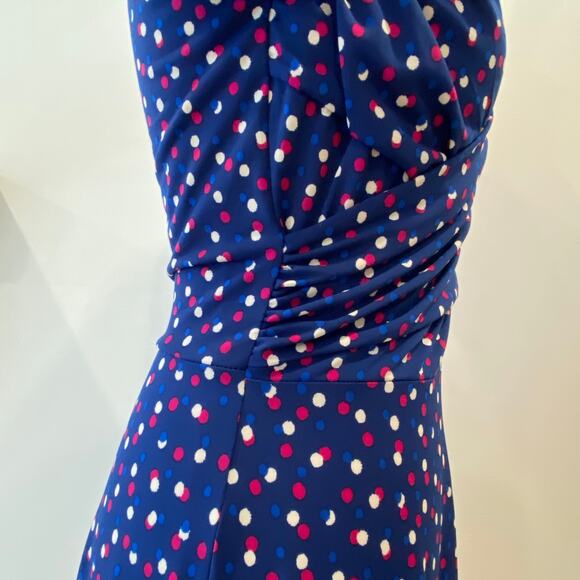 LEOTA Medium Dress Retro Pinup Polka Dot Dress M 40s Homecoming Slinky Classic - Picture 14 of 17